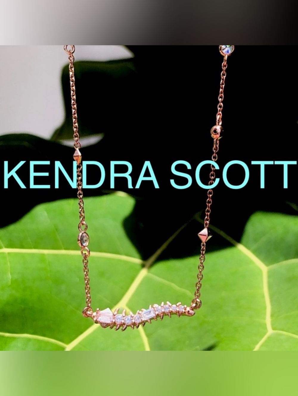 KENDRA SCOTT Kim necklace in ROSE GOLD
